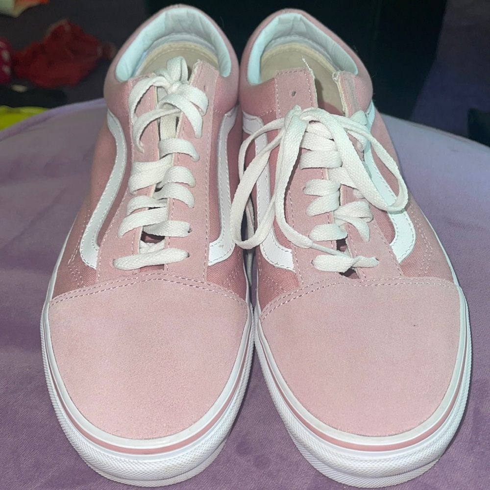 Pink low top vans